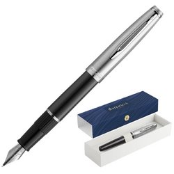 Ручка перьевая Waterman Embleme Black синяя (артикул производителя 2100375)